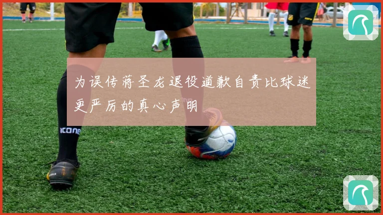 为误传蒋圣龙退役道歉自责比球迷更严厉的真心声明